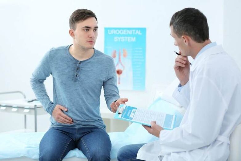 Ein Teenager mit Anzeichen einer Prostatitis sollte einen Arzt aufsuchen